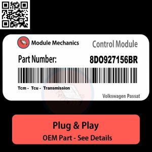 8DO927156BR Tcm, Tcu, Transmission Module OEM | Volkswagen Passat