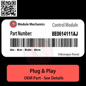 8E0614111AJ Abs, Bcm, Brake, Ebcm Module OEM | Volkswagen Passat