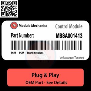 MBSA001413 TCM, TCU, Transmission Module OEM | Volkswagen Touareg
