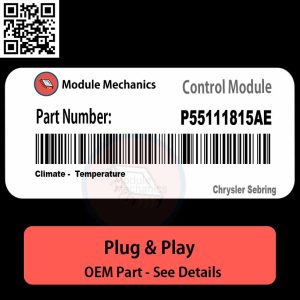 P55111815AE Climate, Temperature Module OEM | Chrysler Sebring