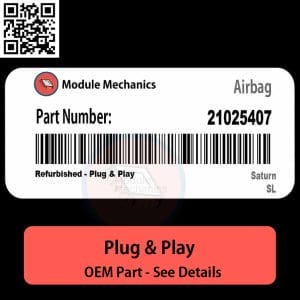21025407 Airbag Module OEM | Saturn SL
