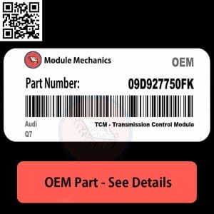 09D927750FK TCM - Transmission Control Module with Warranty | Audi Q7 | OEM Control Module