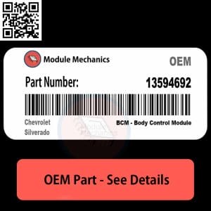 13594692 BCM - Body Control Module with Warranty | Chevrolet Silverado | OEM Control Module