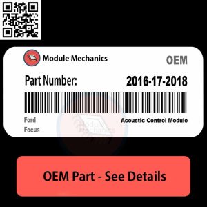 2016-17-2018 Acoustic Control Module with Warranty | Ford Focus | OEM Control Module