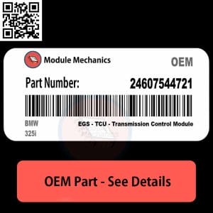 24607544721 EGS - TCU - Transmission Control Module with Warranty | BMW 325i | OEM Control Module