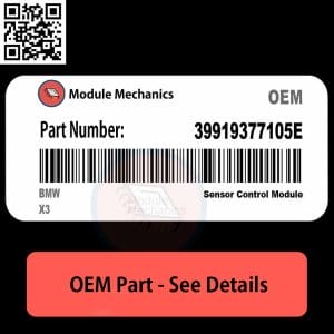 39919377105E Sensor Control Module with Warranty | BMW X3 | OEM Control Module