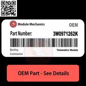 3W0971262K Telematics Module with Warranty | Bentley Continental | OEM Control Module