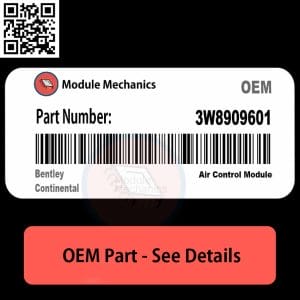 3W8909601 Air Control Module with Warranty | Bentley Continental | OEM Control Module