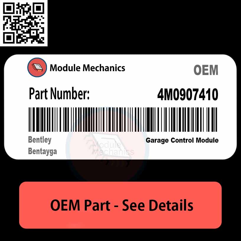 4M0907410 Garage Control Module with Warranty | Bentley Bentayga | OEM Control Module 4M0907410 Garage Control Module with Warranty | Bentley Bentayga | OEM Control Module