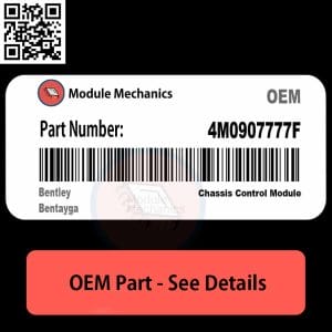 4M0907777F Chassis Control Module with Warranty | Bentley Bentayga | OEM Control Module