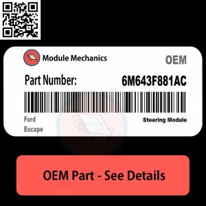 6M64-3F881-AC Steering Module with Warranty | Ford Escape | OEM Control Module