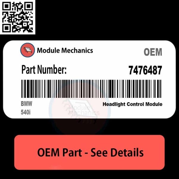 7476487 Headlight Control Module with Warranty | BMW 540i | OEM Control ...