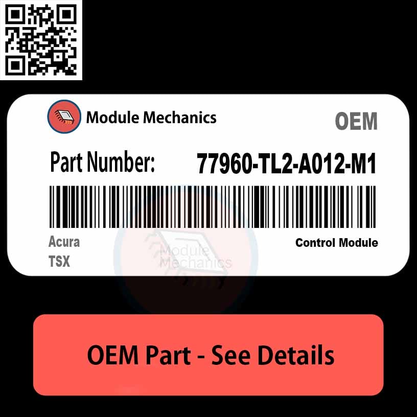 77960-TL2-A012-M1 Control Module OEM | Acura TSX 77960-TL2-A012-M1 Control Module OEM | Acura TSX