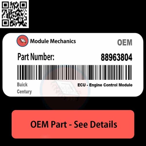 88963804 ECU - Engine Control Module OEM | Buick Century - Module Mechanics
