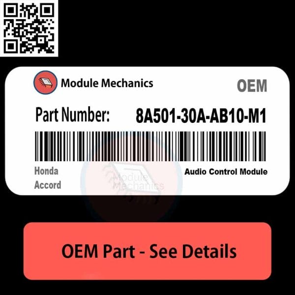 8A501-30A-AB10-M1 Audio Control Module OEM | Honda Accord - Module ...