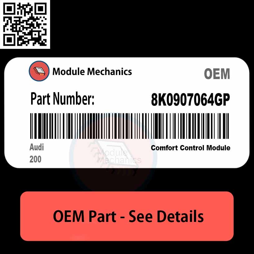 8K0907064GP Comfort Control Module with Warranty | Audi 200 | OEM Control Module 8K0907064GP Comfort Control Module with Warranty | Audi 200 | OEM Control Module