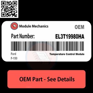 EL3T-19980-HA Temperature Control Module with Warranty | Ford F-150 | OEM Control Module