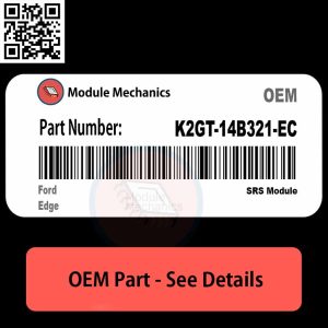 K2GT-14B321-EC SRS Module with Warranty | Ford Edge | OEM Control Module