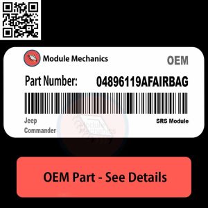 04896119AFAIRBAG SRS Module with Warranty | Jeep Commander | OEM Control Module