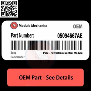 05094667AE PCM - Powertrain Control Module with Warranty | Jeep Commander | OEM Control Module