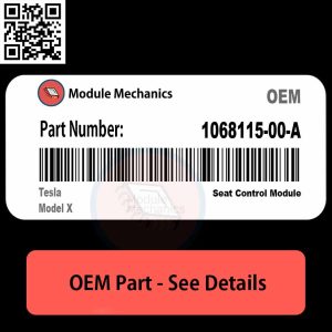 106811500A Seat Control Module with Warranty | Tesla Model X | OEM Control Module