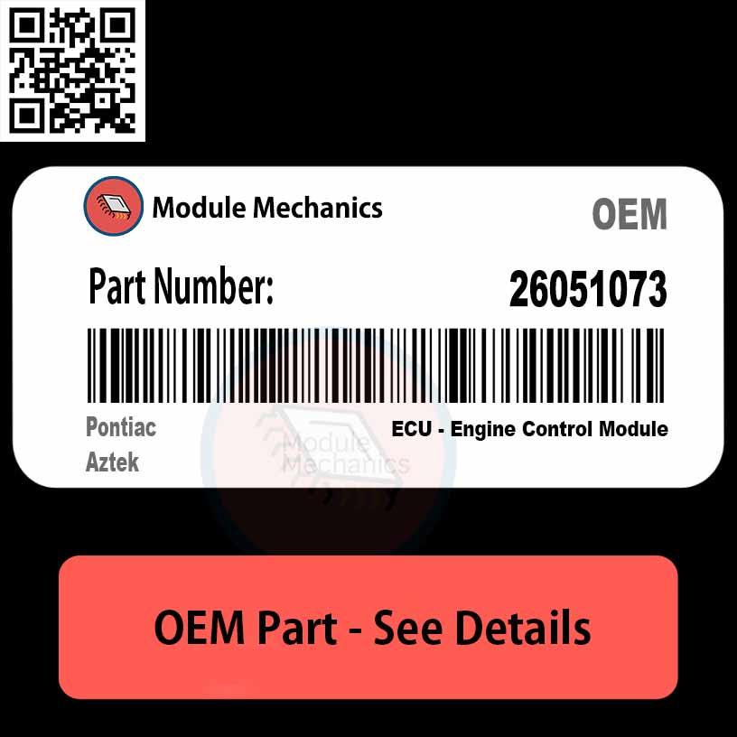 26051073 BCM - PLUG & PLAY | Pontiac Aztek | BCU BCM Body Control Module OEM 26051073 BCM - PLUG & PLAY | Pontiac Aztek | BCU BCM Body Control Module OEM