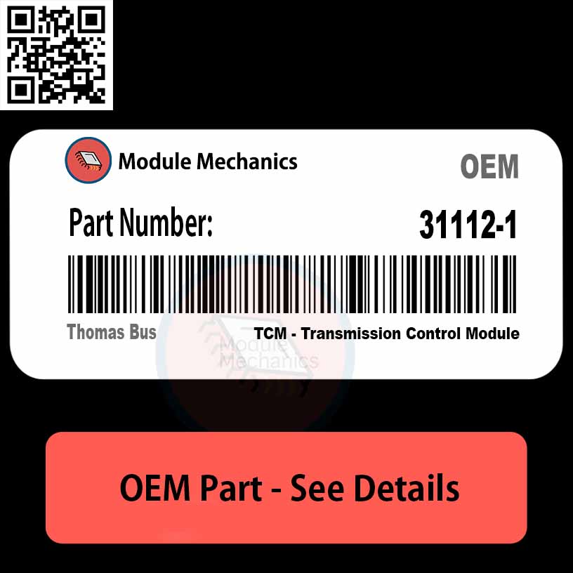 31112-1 TCM - Transmission Control Module with Warranty | Thomas Bus | OEM Control Module A Thomas Bus model 311121, showcasing its bright yellow exterior and detailed design, ideal for school transportation.
