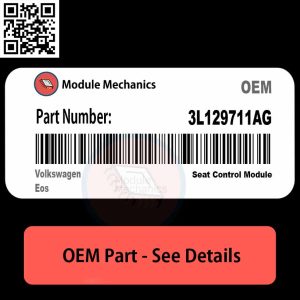 3L129711AG part for Volkswagen Eos, showcasing its detailed design and features relevant for automotive repairs.