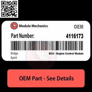 4116173 ECU - Engine Control Module OEM | Dodge Spirit