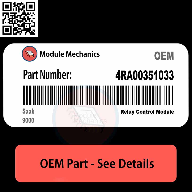 4RA00351033 Relay Control Module OEM | Saab 9000 4RA00351033 Relay Control Module OEM | Saab 9000