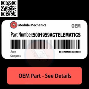 5091959ACTELEMATICS Telematics Module with Warranty | Jeep Compass | OEM Control Module