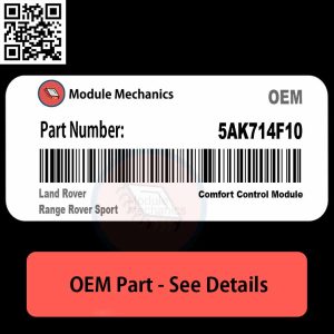 5AK714F10 Comfort Control Module with Warranty | Land Rover Range Rover Sport | OEM Control Module