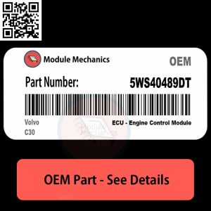 5WS40489DT module for Volvo C30, showcasing its design and connectivity features for automotive applications.