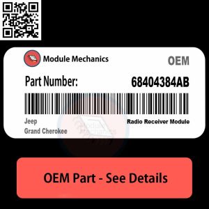 68404384AB Radio Receiver Module with Warranty | Jeep Grand Cherokee | OEM Control Module