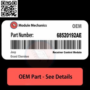 68520192AE Receiver Control Module with Warranty | Jeep Grand Cherokee | OEM Control Module
