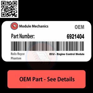 6921404 ECU - Engine Control Module with Warranty | Rolls Royce Phantom | OEM Control Module
