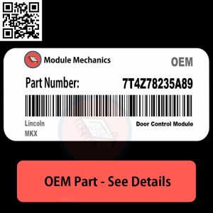 7T4Z78235A89 Door Control Module with Warranty | Lincoln MKX | OEM Control Module