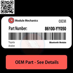Close-up of the 86100YY050 part for Toyota Avalon, showcasing its design and features.