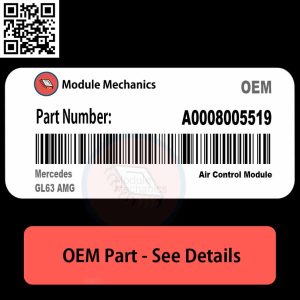 Close-up view of the A0008005519 part for Mercedes GL63 AMG, showcasing its detailed design and features.
