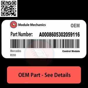 Mercedes R350 part A0008605302059116 displayed against a neutral background, highlighting its design and features.
