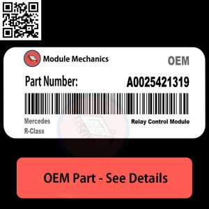 A0025421319 part for Mercedes R-Class, showcasing detailed design and components for vehicle maintenance.