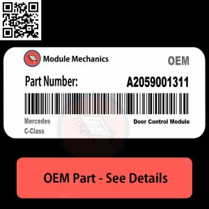 A2059001311 part for Mercedes C-Class, showcasing its design and details for automotive enthusiasts.