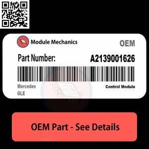 A2139001626 part for Mercedes GLE, showcasing its design and compatibility for automotive applications.