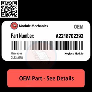 A2218702392 part for Mercedes CL63 AMG, showcasing its design and features for automotive enthusiasts.