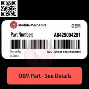 A6429004201 part for Mercedes S-Class, showcasing detailed design and technical features.