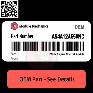 AS4A12A650NC module for Ford Focus, showcasing its design and connectors for automotive applications.