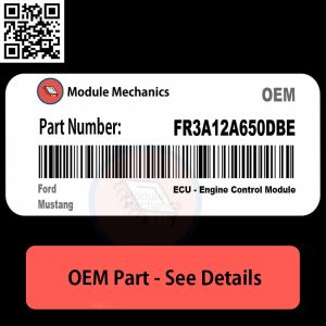FR3A12A650DBE ECU - Engine Control Module with Warranty | Ford Mustang | OEM Control Module