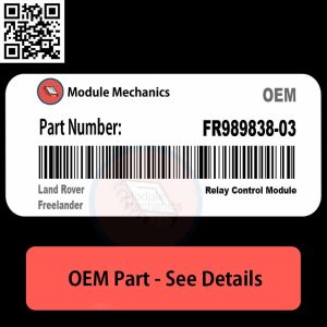 FR989838-03 Relay Control Module with Warranty | Land Rover Freelander | OEM Control Module