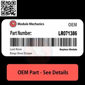 LR071386 Keyless Module with Warranty | Land Rover Range Rover Evoque | OEM Control Module