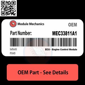 MEC33811A1 ECU with PROGRAMMING - VIN & Security | Infiniti FX45  | ECM PCM Engine Control Computer OEM